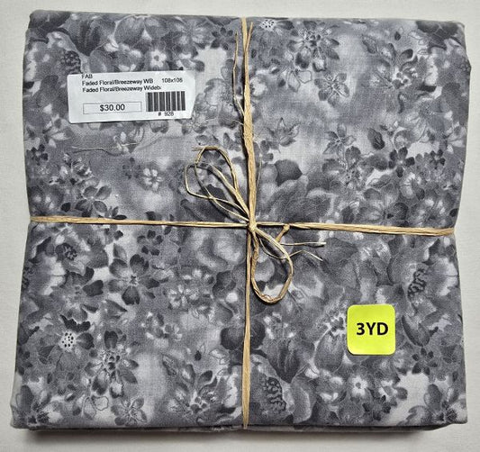 Faded Floral Wideback Bundle ~ Lt Grey